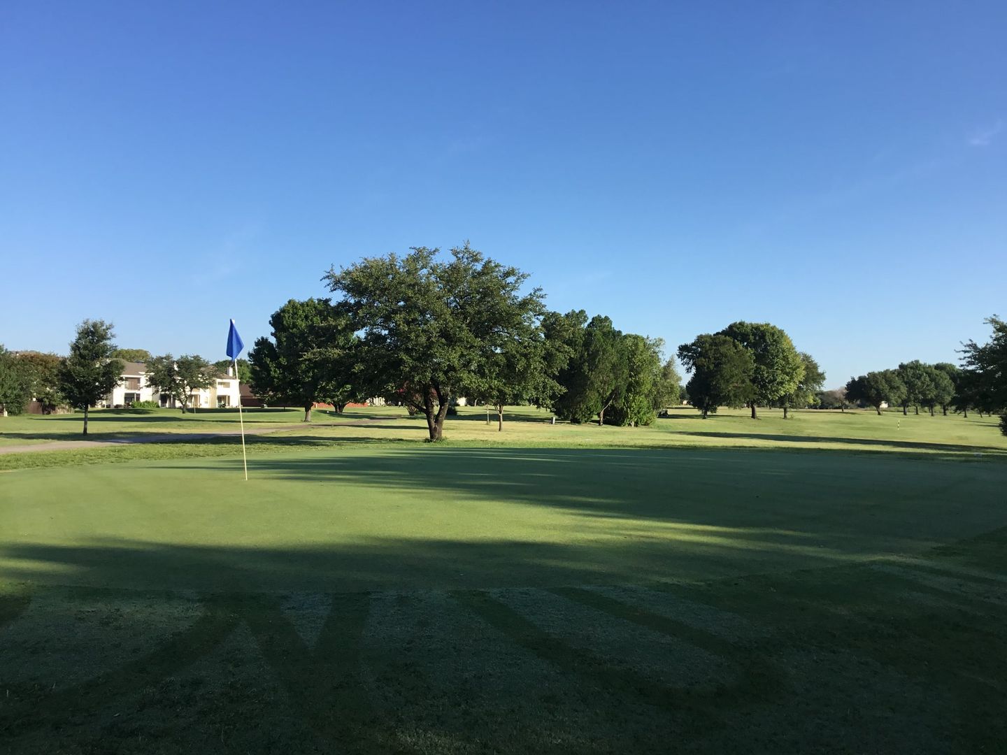 Fairway and green view at Waxahachie Golf Club