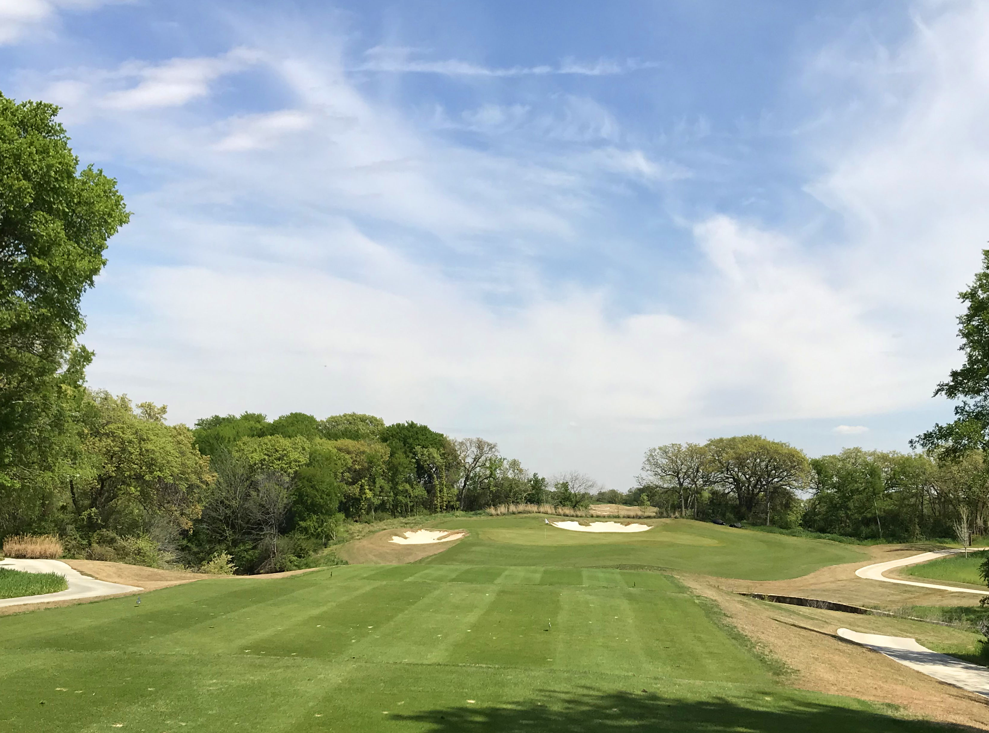 Par-3 3rd hole playing 187 yards over water